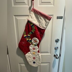 Pottery Barn jumbo quilted Christmas stocking